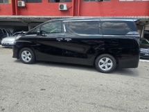 2018 Toyota Vellfire 2.5cc X型号MPV (自由 2 YWRTY) 寄存器 2020 