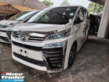 2019 TOYOTA VELLFIRE 2.5 ZG PILOT SEAT FACELIFT 3LEDS PRE CRASH LANE KEEPING ASSIST INC SST UNREG 5 YEARS WARRANTY