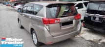 2017 TOYOTA INNOVA 2.0cc G MODEL (PERCUMA 1 Y WRTY) REGISTER 2017