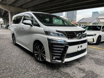 2019 TOYOTA VELLFIRE 2.5 ZG Facelift Grade 5 UNREGISTER 3 LED BSM DIM