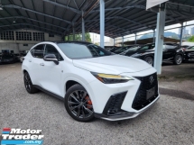 2021 LEXUS NX350 F Sport (Grade 6A Original 14,000km) 2.4 Turbo Full Spec Panoramic Roof 360 Camera Head Up Display 