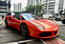2018 FERRARI 488 GTB SPIDER 3.9 V8 (A) IMPORT BARU 4K+ MILEAGE ONLY