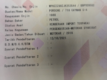 2018 PORSCHE 718 2.0 Turbo TAHUN DIBUAT 2018 Piala Sukan ((( PERCUMA 1 JAMINAN TAHUN ))) 2021
