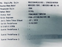 2019 MERCEDES-BENZ GLC-CLASS 43 3.0(A) AMG CKD 23K KM Rekod Perkhidmatan Penuh UW25