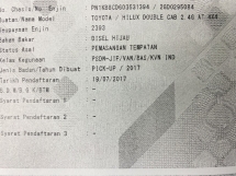 2017 TOYOTA HILUX 2.4 (A) Kulit Rekod Servis Penuh G VNT 64K KM