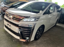 2019 TOYOTA VELLFIRE 2.5 ZG 3LED REAR LED READING LIGHT CAMERA POWER DOOR POWER BOOTH ROOF MONITOR 2019 JAPAN UNREG FREE