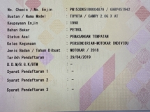2018 TOYOTA CAMRY 2.0 GX UPDATED FACELIFT Reg 2019 49K KM Selesai 
