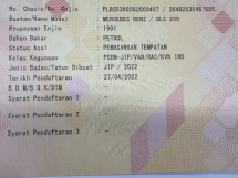 2022 MERCEDES-BENZ GLC 200 2.0 (一个) AMG CKD 29K KM 全方位服务 U/保修
