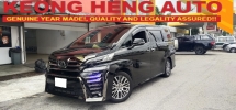 2016 TOYOTA VELLFIRE 2.5 ZG (一个) REG 2022 1 所有者 L/MIL-85K KM 2 年保修