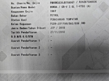 2018 HONDA CR-V 2.0 我vtec全服务kah电机 ((( 1 一年保修 )))