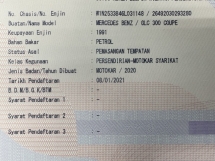 2020 MERCEDES-BENZ GLC-CLASS 300 2.0 (A) AMG CKD REG REG 2021 Perkhidmatan penuh 