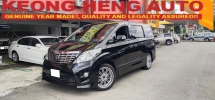 2009 TOYOTA ALPHARD 2.4cc S MODEL (A) 1 OWNER, L/mil 90k km, 1YR WRRTY