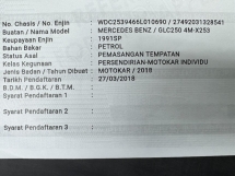 2018 MERCEDES-BENZ GLC 250 AMG CKD 69k km Rekod Perkhidmatan Penuh Waranti Percuma