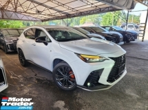 2022 LEXUS NX350 2.4 Turbo F Sport (Grade 5A) 360 Camera 14-inch Infotainment Touchscreen Head Up Display 275hp Unreg