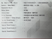 2023 MERCEDES-BENZ A-CLASS A200 1.3 CKD 20k km Rekod Perkhidmatan Penuh UW 2027