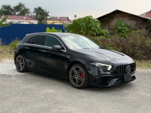 2021 MERCEDES-BENZ A-CLASS A45 AMG, red + Black interior, japan spec, 30k km