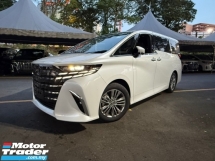 2023 TOYOTA ALPHARD 2.5 Z SIDE STEP TWIN ROOF 360 CAM DIM BSM HUD 3 LED PROJECTOR HEADLAMPS 6A