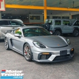 2022 PORSCHE CAYMAN CAYMAN GT4 4.0 HIGH PERFORMANCE SPORT CHRONO UNREG