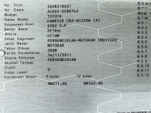 2008 TOYOTA HARRIER 2.4 (A) Registered 2011 Leather Seat Camera 