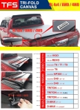 HC DECK cover tri fold solflid soft lid Hilux Vigo Revo Rocco rogue ford ranger T6 T7 T8 T9 Nissan navara D40 Np300 Pro4x Mitsubishi triton L200 DMax Dmax D max bodykit body kit Exterior & Body Parts > Car body kits 
