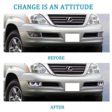 Lexus GX470 2002  2009 front bumper led fog lamp spot light foglamp foglight spotlight DRL cover bodykit body kit Exterior & Body Parts > Lighting 