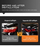 Honda accord 2013 2014 2015 dragon scale rear led tail lamp fog light bodykit body kit Exterior & Body Parts > Lighting 