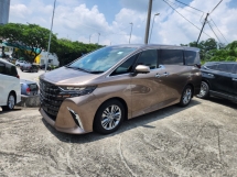 2025 TOYOTA ALPHARD Z Gold Color (6A) Side Step Sun Roof Head Up Display HUD Auto Parking 360 Camera DIM BSM PCS LTA