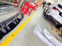 Mercedes Benz w177 v177 sedan hatchback A35 A45s AMG rear bumper diffuser lip skirt tail exhaust pipe bodykit body kit Exterior & Body Parts > Car body kits 