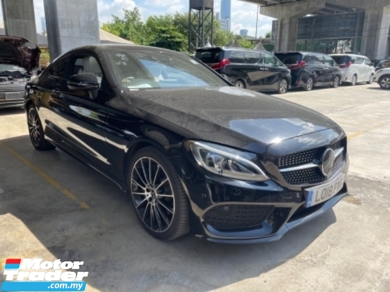 2018 MERCEDES-BENZ C-CLASS Unreg Mercedes Benz C300 2.0 AMG Coupe Panaromic Roof PowerBoot Paddle Shift 