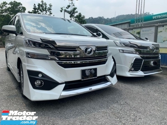 TOYOTA VELLFIRE 2015 TO 2017 ANH30 ZA ZG AERO NORMAL MODELISTA BODYKIT WITH OEM PAINT AND EXHAUST PIPES Exterior & Body Parts > Body parts
