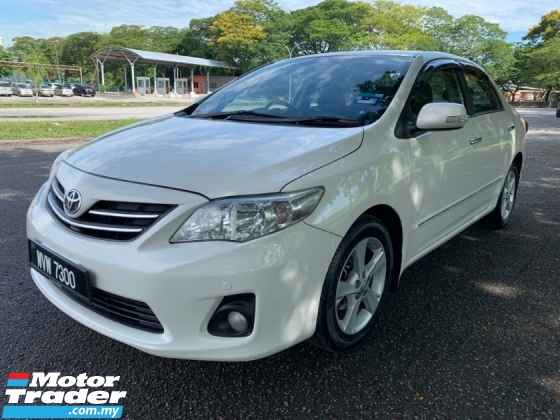 2012 TOYOTA COROLLA ALTIS 1.8 G (A) DVVTi 1 Lady Owner Only TipTop Condition
