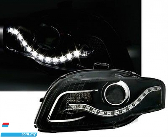 Audi A4 B7 projector headlamp DRL headlight head lamp light led 2004 2005 2006 2007 2008 Lighting