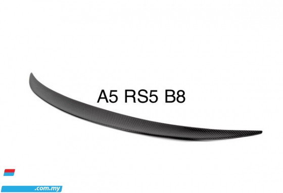 Audi A5 B8 B8.5 carbon fiber fibre rear trunk boot spoiler ducktail lip Exterior & Body Parts > Body parts