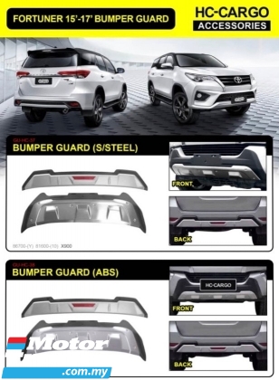 Toyota fortuner 2017 2018 2019 2020 2021 front rear bumper guard protector Exterior & Body Parts > Body parts