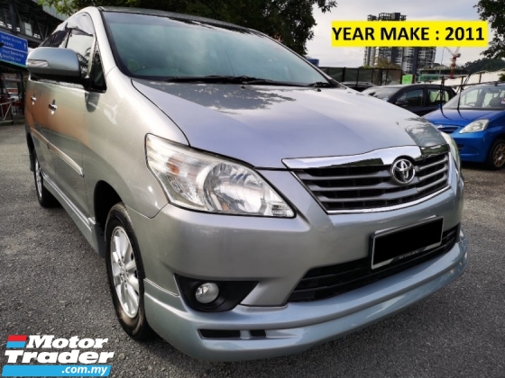 2011 TOYOTA INNOVA 2.0 G FACELIFT (A) 1 OWNER - SPECIAL NUMBER
