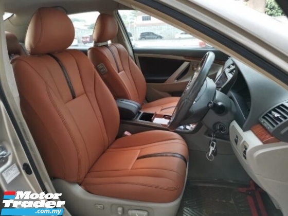 Toyota Camry 2009 ENappa Brown  Dark Brown with Carbonfibre Stripe CUSTOMIZED LEATHER SEAT Leather > Leather