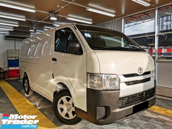 2018 TOYOTA HIACE Toyota HIACE 2.5 (M) PANEL VAN PERFECT COND WRRNTY