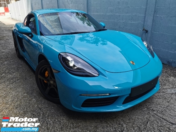 2019 PORSCHE 718 Miami Blue And Sport Exhaust With Low Milleage 7k