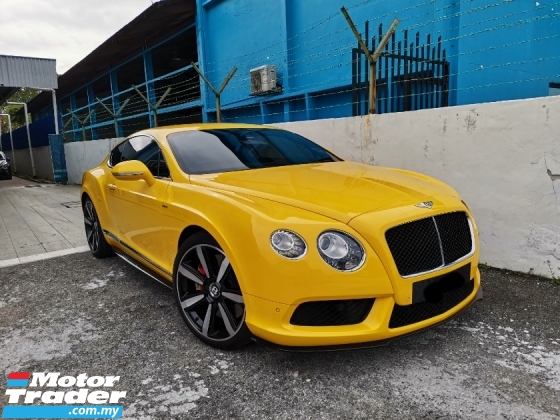 2014 BENTLEY CONTINENTAL V8s With Original Yellow Colour* 100%-Genuine Mileage* Excellent Condition* 100%-Accident Free