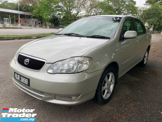 2002 TOYOTA COROLLA ALTIS 1.8 G (A) 1 Lady Owner till Now Only TipTop