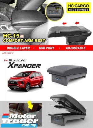 Mitsubishi xpander oem armrest arm rest console box usb charger 2020 2021 2022 Exterior & Body Parts > Others