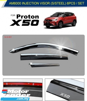 Proton x50 high quality injection window door visor airpress air press stainless steel chrome garnish Exterior & Body Parts > Others