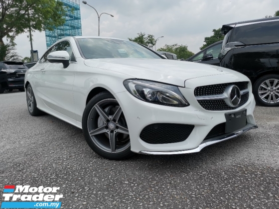 2016 MERCEDES-BENZ C-CLASS C180 AMG COUPE LOW MILEAGE WHITE OFFER UNREG