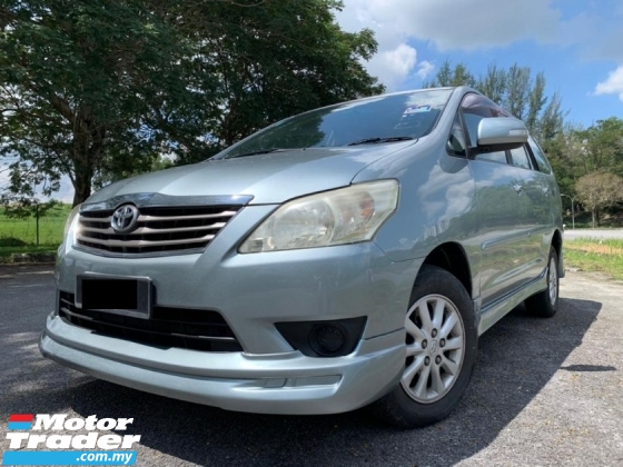 2012 TOYOTA INNOVA 2.0 G FACELIFT TIP TOP CONDITION F/LOAN