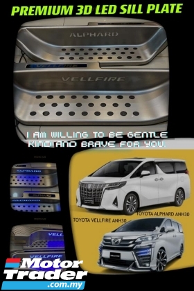 TOYOTA VELLFIRE ALPHARD 2015 TO 2021 ANH30 AGH30 PREMIUM 3D LED SILL PLATE Exterior & Body Parts > Body parts