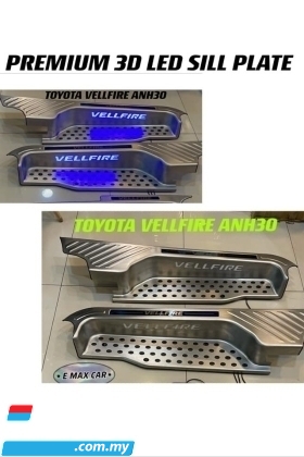 TOYOTA VELLFIRE ALPHARD 2015 TO 2021 ANH30 AGH30 PREMIUM 3D LED SILL PLATE Exterior & Body Parts > Body parts