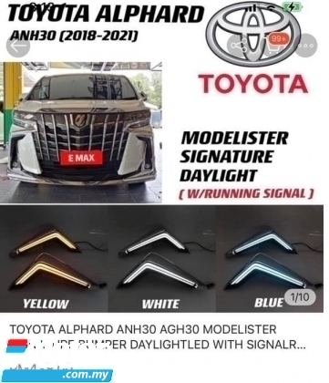TOYOTA VELLFIRE ALPHARD ANH30 AGH30 MODELLISTA SIGNATURE BUMPER DAYLIGHT WITH SIGNAL Exterior & Body Parts