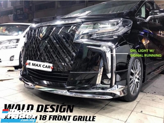 TOYOTA ALPHARD 30 WALD DESIGN FRONT GRILLE 2018 TO 2021 Exterior & Body Parts > Car body kits
