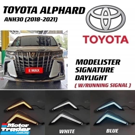 TOYOTA ALPHARD ANH30 AGH30 2018 TO 2021 MODELLISTA SIGNATURE DRL LIGHT WRUNNING SIGNAL Exterior & Body Parts > Car body kits