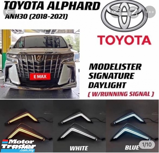 TOYOTA ALPHARD ANH30 AGH30 2018 TO 2021 MODELISTER SIGNATURE DRL LIGHT WITH RUNNING SIGNAL Exterior & Body Parts > Car body kits